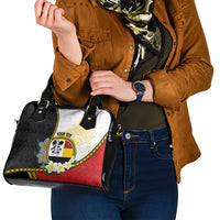 Personalised PNG Madang Provins Shoulder Handbag Papua New Guinea Plumeria Melanesian Pattern - Polynesian Pride