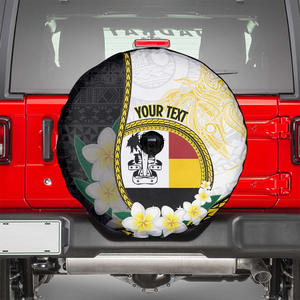 Personalised PNG Madang Provins Spare Tire Cover Papua New Guinea Plumeria Melanesian Pattern - Polynesian Pride