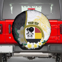 Personalised PNG Madang Provins Spare Tire Cover Papua New Guinea Plumeria Melanesian Pattern - Polynesian Pride