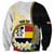 Personalised PNG Madang Provins Sweatshirt Papua New Guinea Plumeria Melanesian Pattern - Polynesian Pride