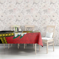 Personalised PNG Madang Provins Tablecloth Papua New Guinea Plumeria Melanesian Pattern - Polynesian Pride
