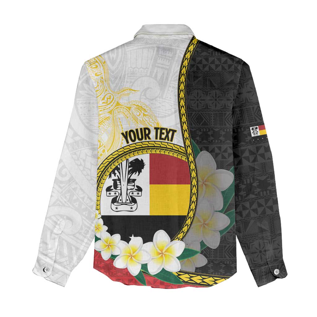 Personalised PNG Madang Provins Women Casual Shirt Papua New Guinea Plumeria Melanesian Pattern - Polynesian Pride