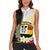 Personalised PNG Madang Provins Women Sleeveless Polo Shirt Papua New Guinea Plumeria Melanesian Pattern - Polynesian Pride