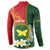 Personalised PNG Oro Provins Button Sweatshirt Papua New Guinea Plumeria Melanesian Pattern - Polynesian Pride