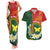 Personalised PNG Oro Provins Couples Matching Tank Maxi Dress and Hawaiian Shirt Papua New Guinea Plumeria Melanesian Pattern - Polynesian Pride