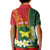 Personalised PNG Oro Provins Kid Polo Shirt Papua New Guinea Plumeria Melanesian Pattern - Polynesian Pride