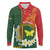 Personalised PNG Oro Provins Long Sleeve Polo Shirt Papua New Guinea Plumeria Melanesian Pattern - Polynesian Pride