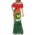 Personalised PNG Oro Provins Mermaid Dress Papua New Guinea Plumeria Melanesian Pattern - Polynesian Pride