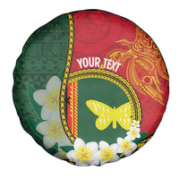 Personalised PNG Oro Provins Spare Tire Cover Papua New Guinea Plumeria Melanesian Pattern - Polynesian Pride