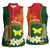 Personalised PNG Oro Provins Women Sleeveless Polo Shirt Papua New Guinea Plumeria Melanesian Pattern - Polynesian Pride