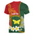 Personalised PNG Oro Provins Women V-Neck T-Shirt Papua New Guinea Plumeria Melanesian Pattern - Polynesian Pride