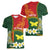 Personalised PNG Oro Provins Women V-Neck T-Shirt Papua New Guinea Plumeria Melanesian Pattern - Polynesian Pride