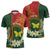 Personalised PNG Oro Provins Zipper Polo Shirt Papua New Guinea Plumeria Melanesian Pattern - Polynesian Pride