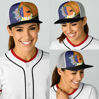 PNG Niu Ailan Baseball Net Cap Papua New Guinea Plumeria Melanesian Pattern - Polynesian Pride