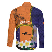 Personalised PNG Niu Ailan Family Matching Mermaid Dress and Hawaiian Shirt Papua New Guinea Plumeria Melanesian Pattern - Polynesian Pride