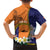 Personalised PNG Niu Ailan Family Matching Short Sleeve Bodycon Dress and Hawaiian Shirt Papua New Guinea Plumeria Melanesian Pattern - Polynesian Pride