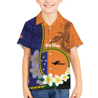 Personalised PNG Niu Ailan Family Matching Short Sleeve Bodycon Dress and Hawaiian Shirt Papua New Guinea Plumeria Melanesian Pattern - Polynesian Pride