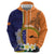 Personalised PNG Niu Ailan Hoodie Papua New Guinea Plumeria Melanesian Pattern - Polynesian Pride