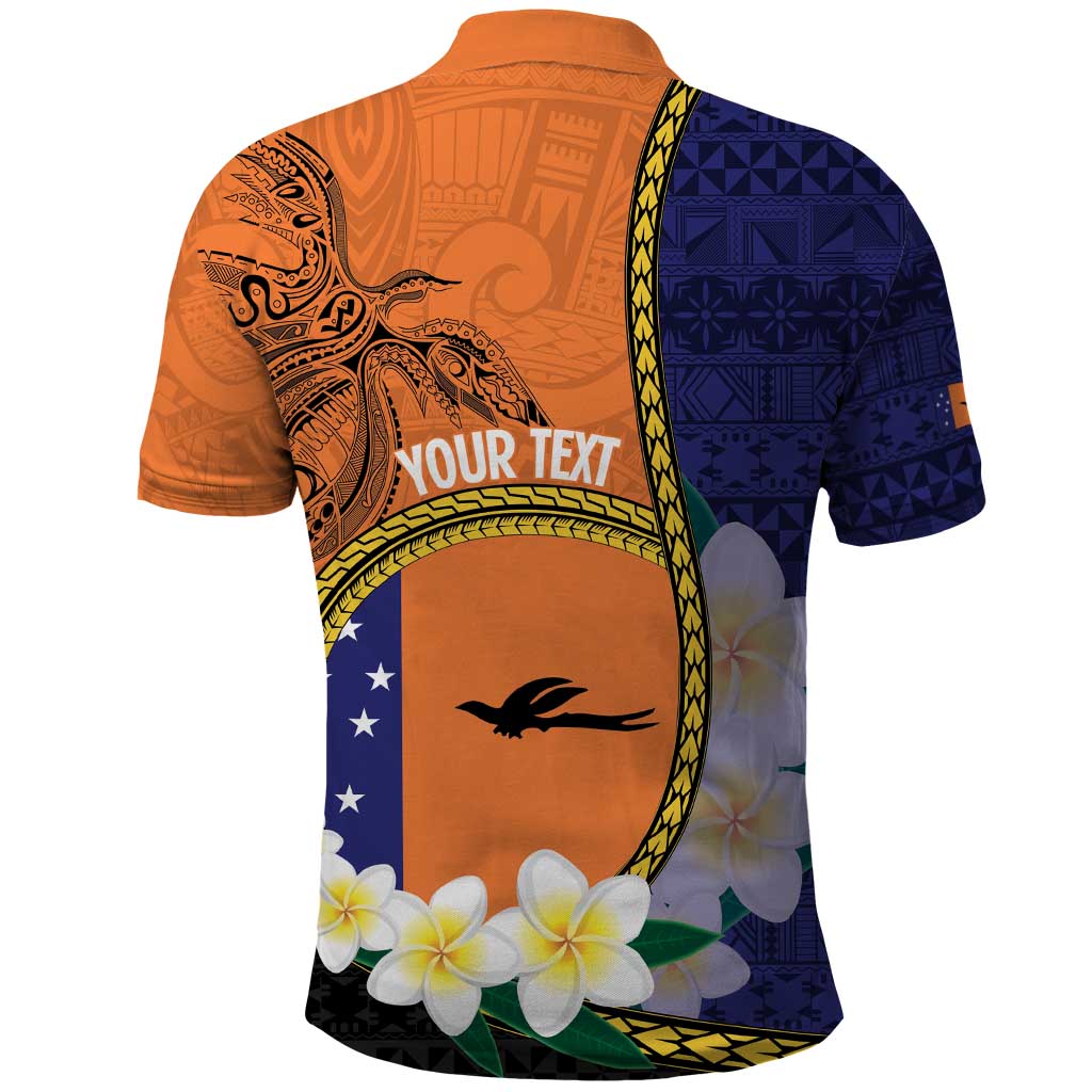 Personalised PNG Niu Ailan Polo Shirt Papua New Guinea Plumeria Melanesian Pattern - Polynesian Pride