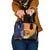 Personalised PNG Niu Ailan Shoulder Handbag Papua New Guinea Plumeria Melanesian Pattern - Polynesian Pride