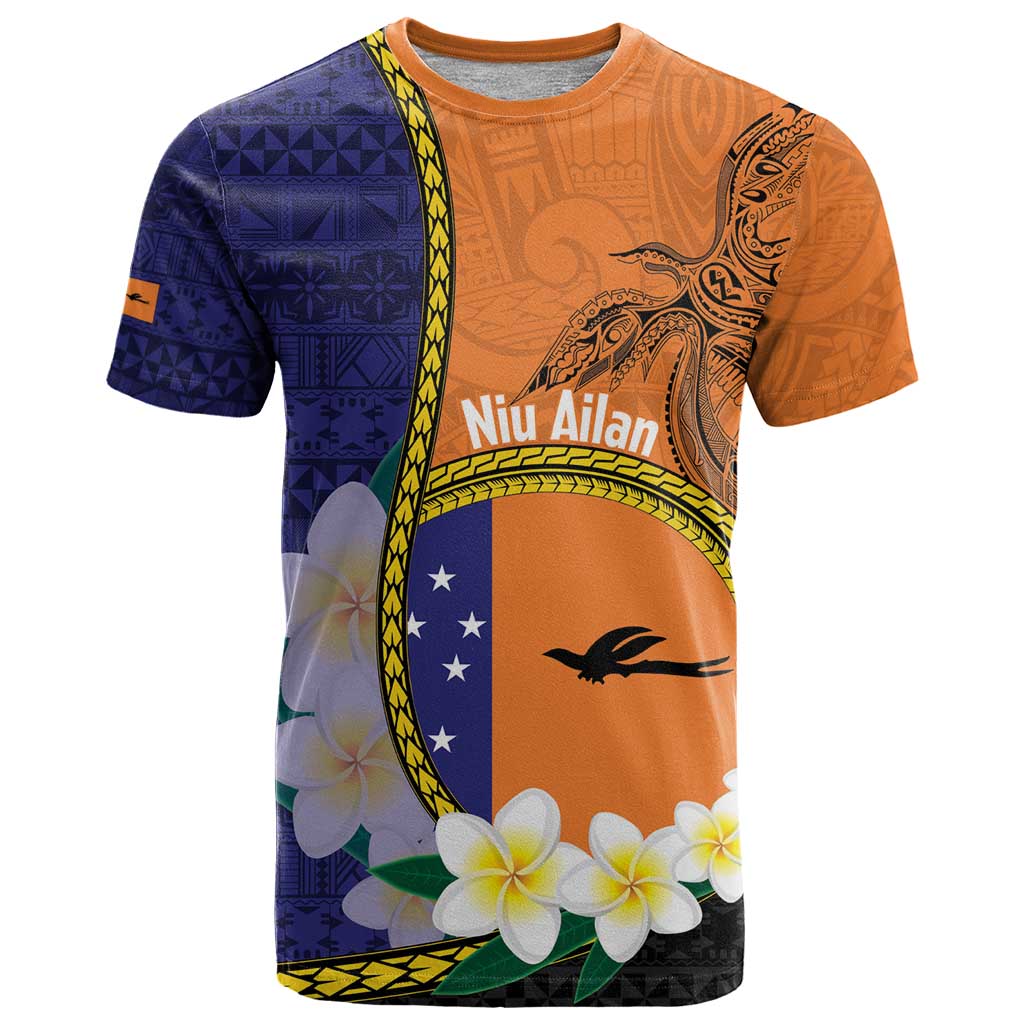 Personalised PNG Niu Ailan T Shirt Papua New Guinea Plumeria Melanesian Pattern - Polynesian Pride