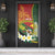 Personalised PNG Simbu Provins Door Cover Papua New Guinea Plumeria Melanesian Pattern - Polynesian Pride
