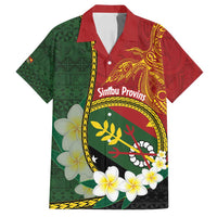 Personalised PNG Simbu Provins Family Matching Off Shoulder Maxi Dress and Hawaiian Shirt Papua New Guinea Plumeria Melanesian Pattern - Polynesian Pride