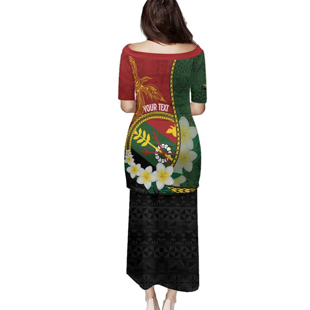 Personalised PNG Simbu Provins Family Matching Puletasi and Hawaiian Shirt Papua New Guinea Plumeria Melanesian Pattern - Polynesian Pride