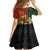 Personalised PNG Simbu Provins Family Matching Short Sleeve Bodycon Dress and Hawaiian Shirt Papua New Guinea Plumeria Melanesian Pattern - Polynesian Pride
