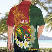 Personalised PNG Simbu Provins Hawaiian Shirt Papua New Guinea Plumeria Melanesian Pattern - Polynesian Pride