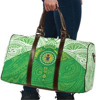 Cook Islands Manta Ray Travel Bag Kuki Airani Tattoo Green Color LT14 - Polynesian Pride