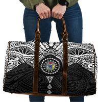 Cook Islands Manta Ray Travel Bag Kuki Airani Tattoo Black Color LT14 Black - Polynesian Pride