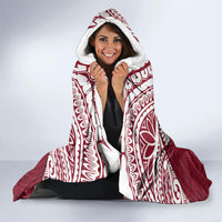Personalised Cook Islands Mangaia Hooded Blanket Map With Kuki Airani Manta Ray Tattoo LT14 - Polynesian Pride