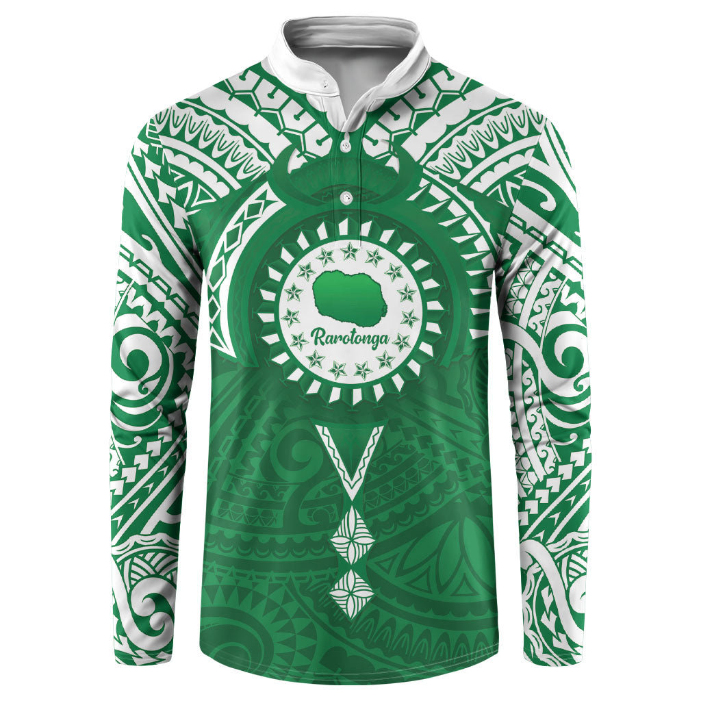 Personalised Cook Islands Rarotonga Button Sweatshirt Map With Kuki Airani Manta Ray Tattoo