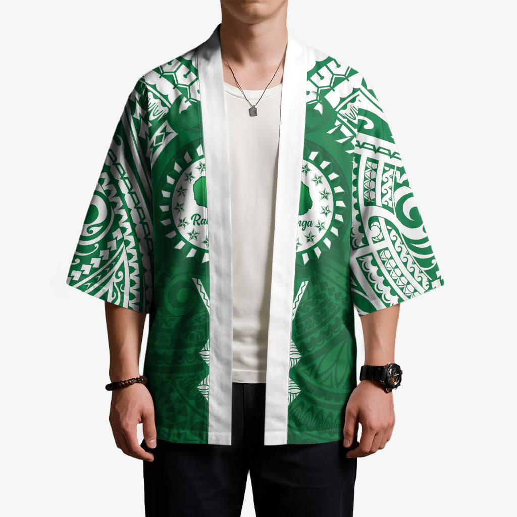 Personalised Cook Islands Rarotonga Kimono Map With Kuki Airani Manta Ray Tattoo LT14 - Polynesian Pride