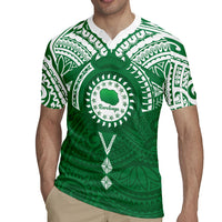 Personalised Cook Islands Rarotonga Rugby Jersey Map With Kuki Airani Manta Ray Tattoo LT14 - Polynesian Pride