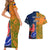 France And Australia Rugby Couples Matching Short Sleeve Bodycon Dress and Hawaiian Shirt 2023 World Cup Le Bleus Wallabies Together LT14 - Polynesian Pride