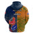 France And Australia Rugby Hoodie 2023 World Cup Le Bleus Wallabies Together LT14 - Polynesian Pride