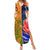 France And Australia Rugby Summer Maxi Dress 2023 World Cup Le Bleus Wallabies Together LT14 Women Gold - Polynesian Pride