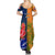 France And Australia Rugby Summer Maxi Dress 2023 World Cup Le Bleus Wallabies Together LT14 - Polynesian Pride