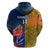 Custom France And Australia Rugby Hoodie 2023 World Cup Le Bleus Wallabies Together LT14 - Polynesian Pride