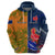 Custom France And Australia Rugby Hoodie 2023 World Cup Le Bleus Wallabies Together LT14 - Polynesian Pride