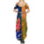 Custom France And Australia Rugby Summer Maxi Dress 2023 World Cup Le Bleus Wallabies Together LT14 - Polynesian Pride