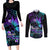 Polynesia Suicide Prevention Awareness Couples Matching Long Sleeve Bodycon Dress and Long Sleeve Button Shirts Your Life Is Worth Living For Polynesian Purple Pattern LT14 Purple - Polynesian Pride