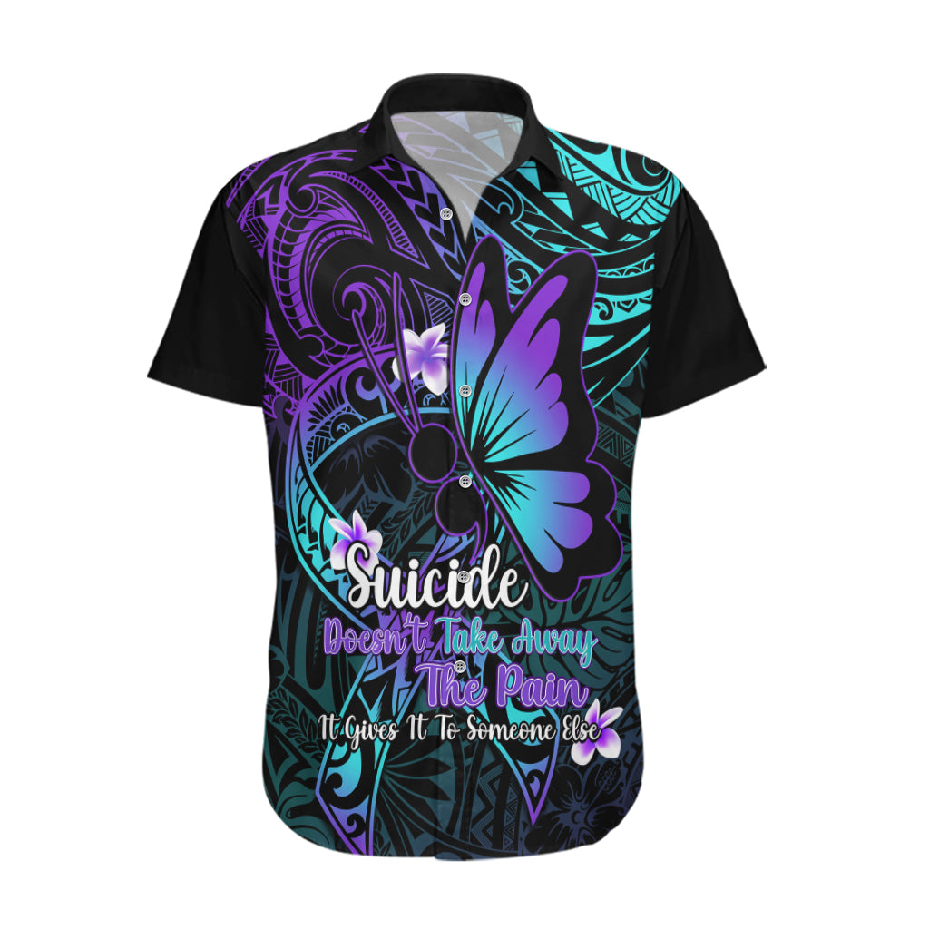 Polynesia Suicide Prevention Awareness Hawaiian Shirt Your Life Is Worth Living For Polynesian Purple Pattern LT14 Purple - Polynesian Pride