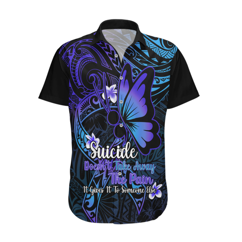 Polynesia Suicide Prevention Awareness Hawaiian Shirt Your Life Is Worth Living For Polynesian Blue Pattern LT14 Blue - Polynesian Pride