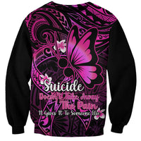 Polynesia Suicide Prevention Awareness Sweatshirt Your Life Is Worth Living For Polynesian Pink Pattern LT14 Unisex Pink - Polynesian Pride