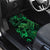 New Zealand Tuatara Car Mats Aotearoa Maori Clematis Flowers - Green