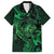 New Zealand Tuatara Hawaiian Shirt Aotearoa Maori Clematis Flowers - Green