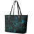 New Zealand Skink Leather Tote Bag Aotearoa Maori Mix Paua Shell